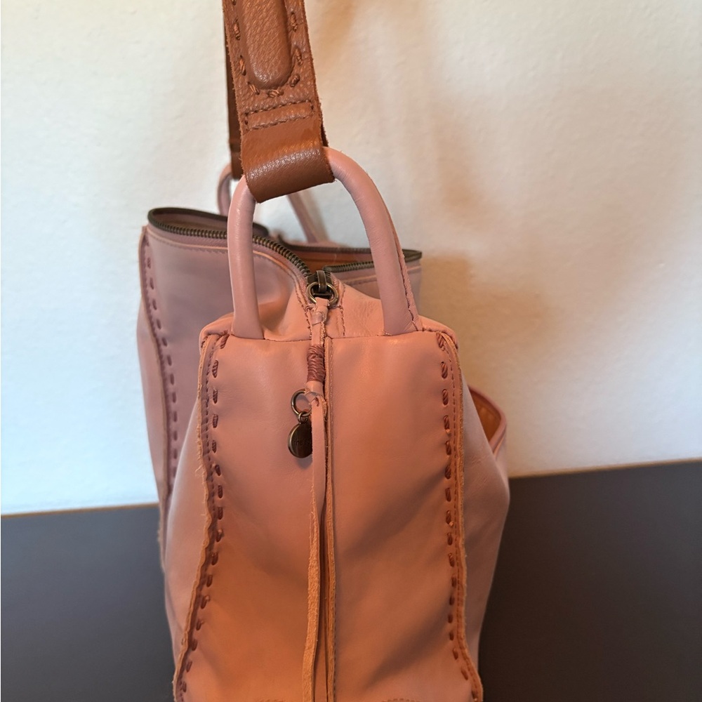 The Sak Elegant Pink Leather Shoulder Bag - Picture 4 of 4